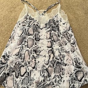 dressy snake skin tank top